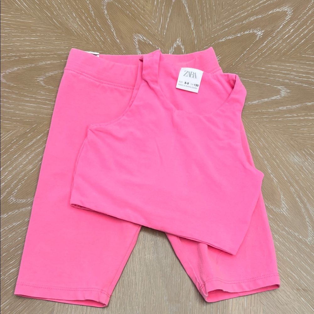 Zara Kids Bright Pink Leggings